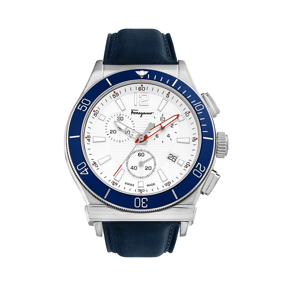 Ferragamo Men’s 44mm White Quartz Watch