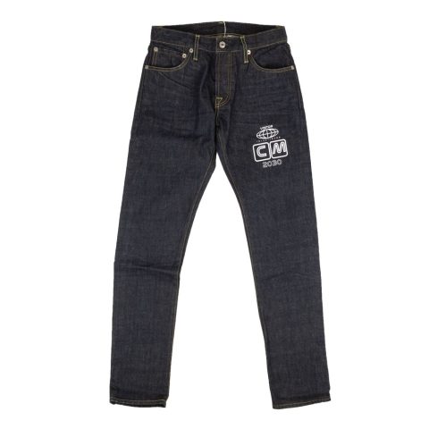Visitor On Earth Logo Jeans – Navy Blue