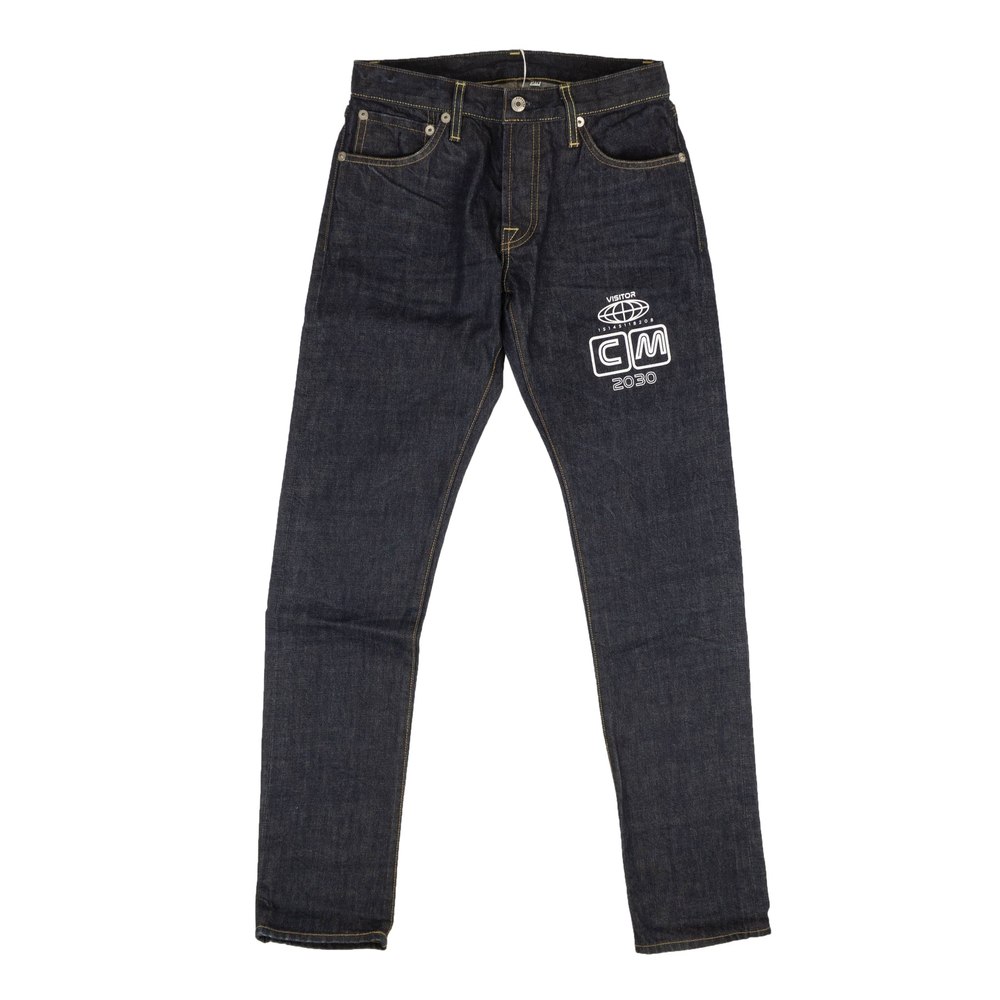 Visitor On Earth Logo Jeans – Navy Blue