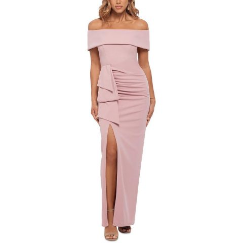 Off-The-Shoulder Formal Evening Dress