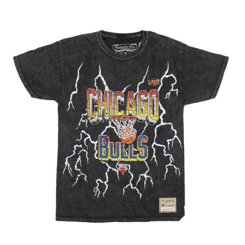 Mitchell & Ness Nba Vintage Lightning Warriors T-Shirt – Black
