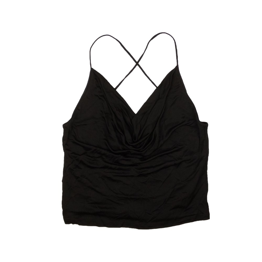 Opening Ceremony Cowl Neck Top – Black