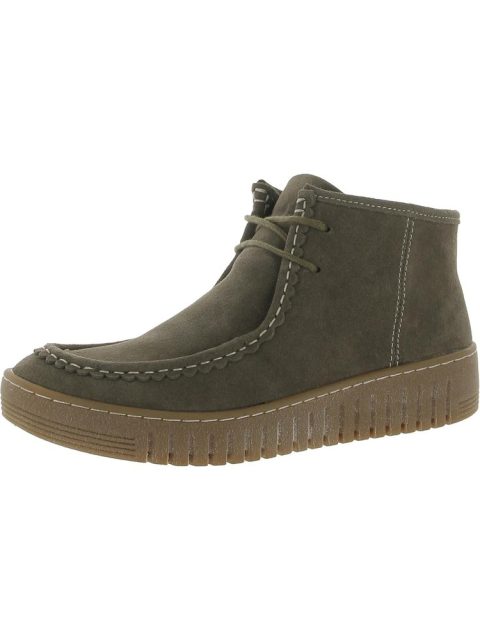 Holland Womens Suede Lug Sole Ankle Boots