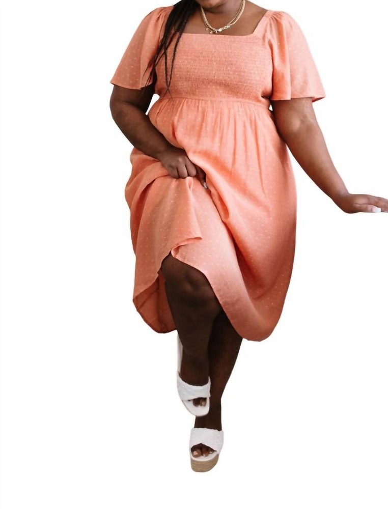Enchanting Days Ahead Dress In Pink Polka Dot