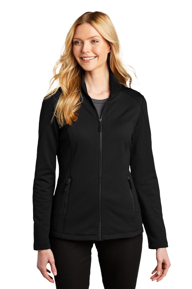 Port Authority Women’s Grid Fleece Jacket. L239