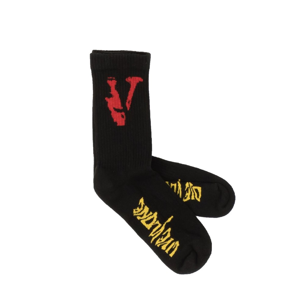 Vlone Mirage Socks – Black/Red/Yellow