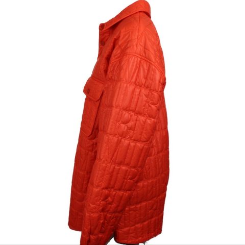 Amiri Quilted Logo Over Shirt – Orange