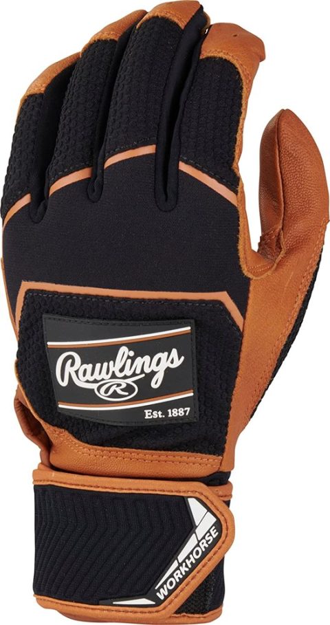 2022 Rawlings Workhorse Compression Strap Men’s Batting Gloves