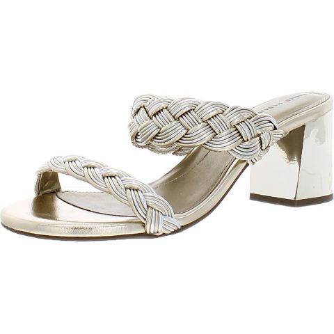 Reggie Faux Leather Slip-On Slide Sandals