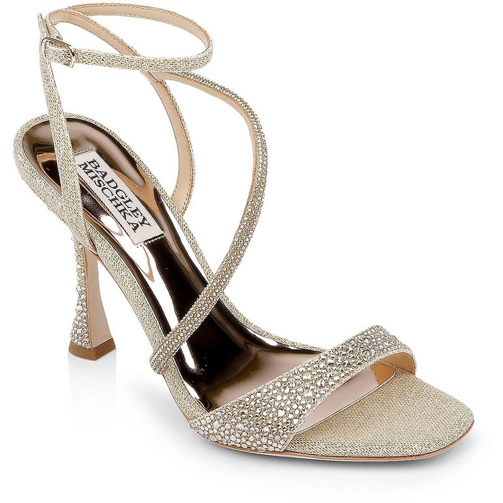 Sally Buckle Open Toe Heels