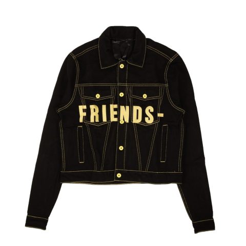 Vlone Friends Denim Jacket – Black/Yellow