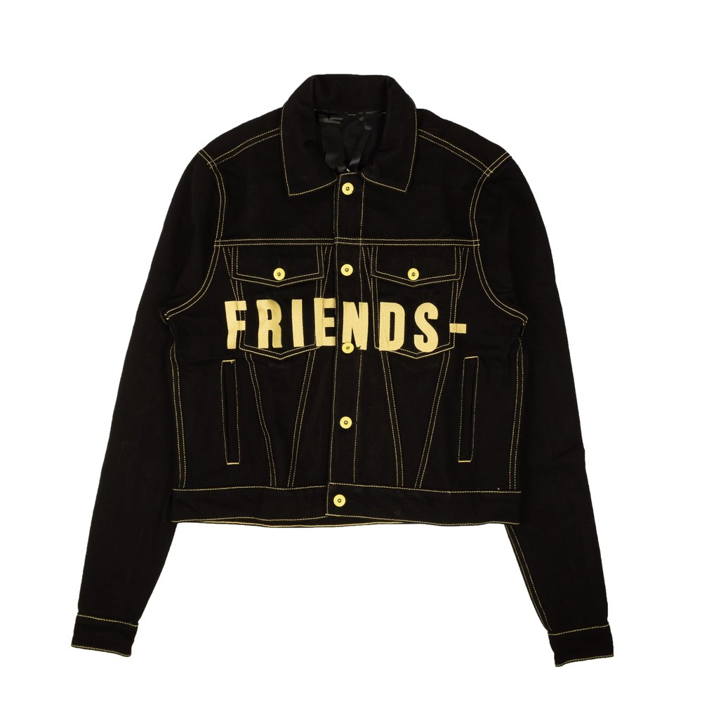 Vlone Friends Denim Jacket – Black/Yellow