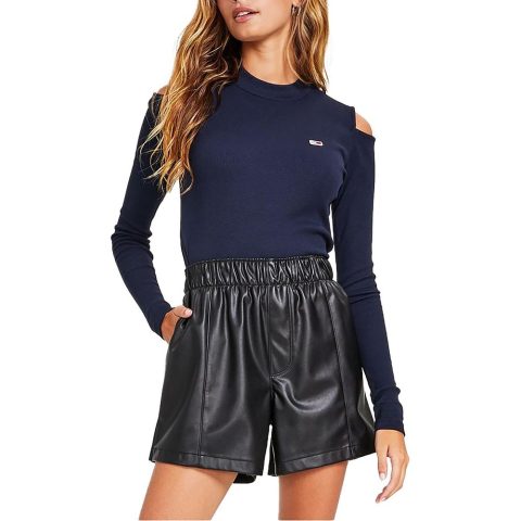 Ribbed Cropped T-Shirt