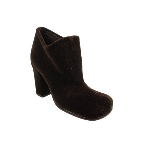 Bottega Veneta Storm Square Toe Suede Ankle Boots – Brown