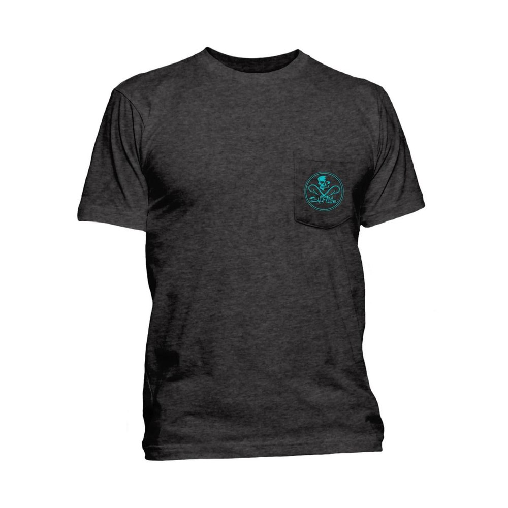 Skull and Hook Logo Crewneck Graphic T-Shirt