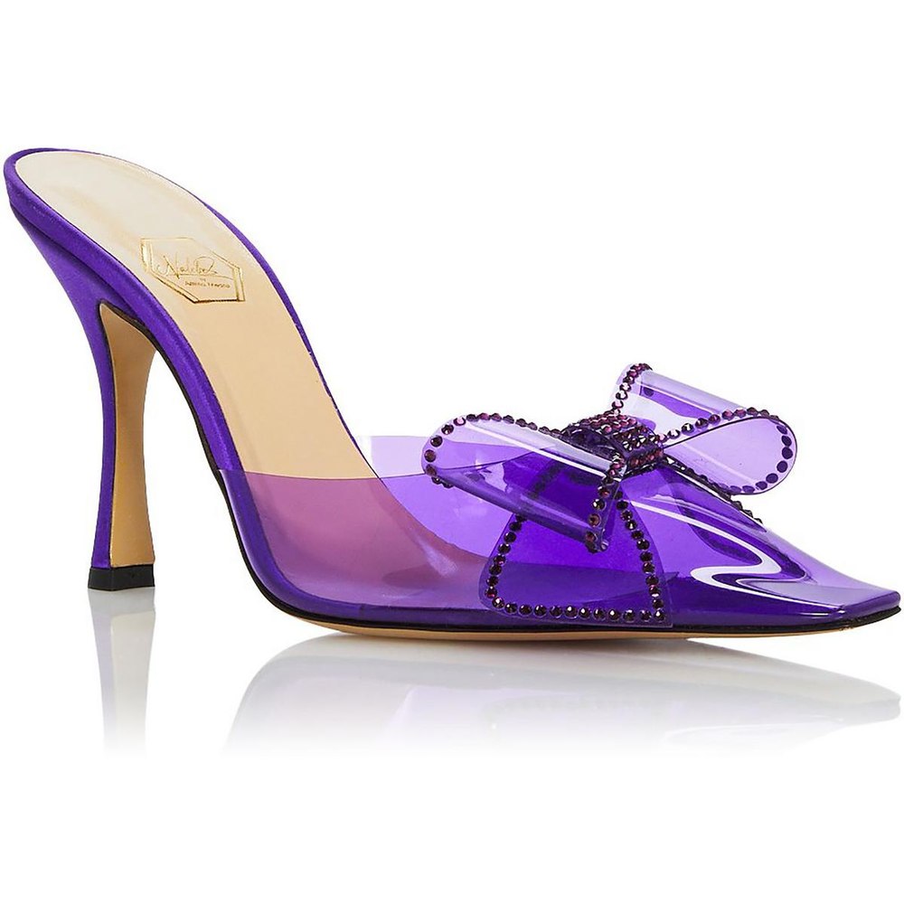 Dimante Bow Square Toe Mules
