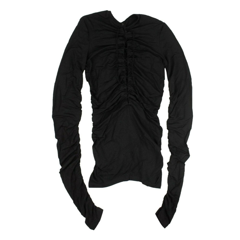 Unravel Project Lace Up Long Sleeve Top – Black