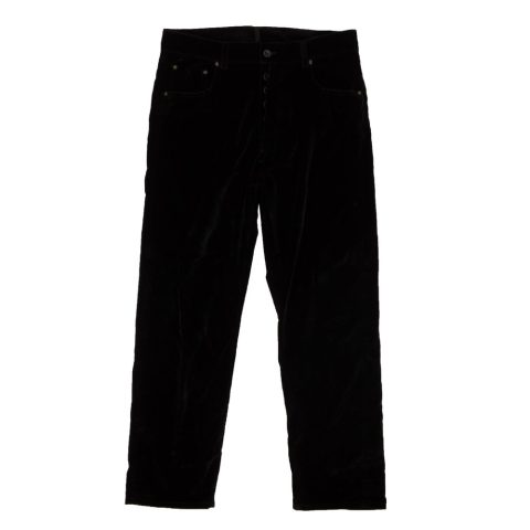 Unravel Project X Baggy Boy Velvet Wide Leg Pants – Black