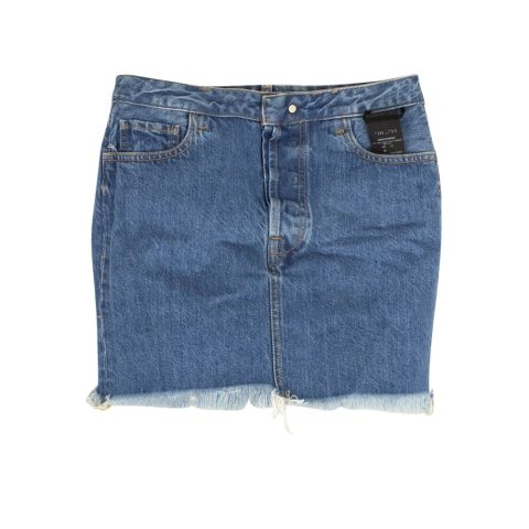 Unravel Project Wash Tulle Denim Mini Skirt – Blue