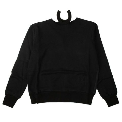 Unravel Project Loose Fit Cut Out Sweater – Black