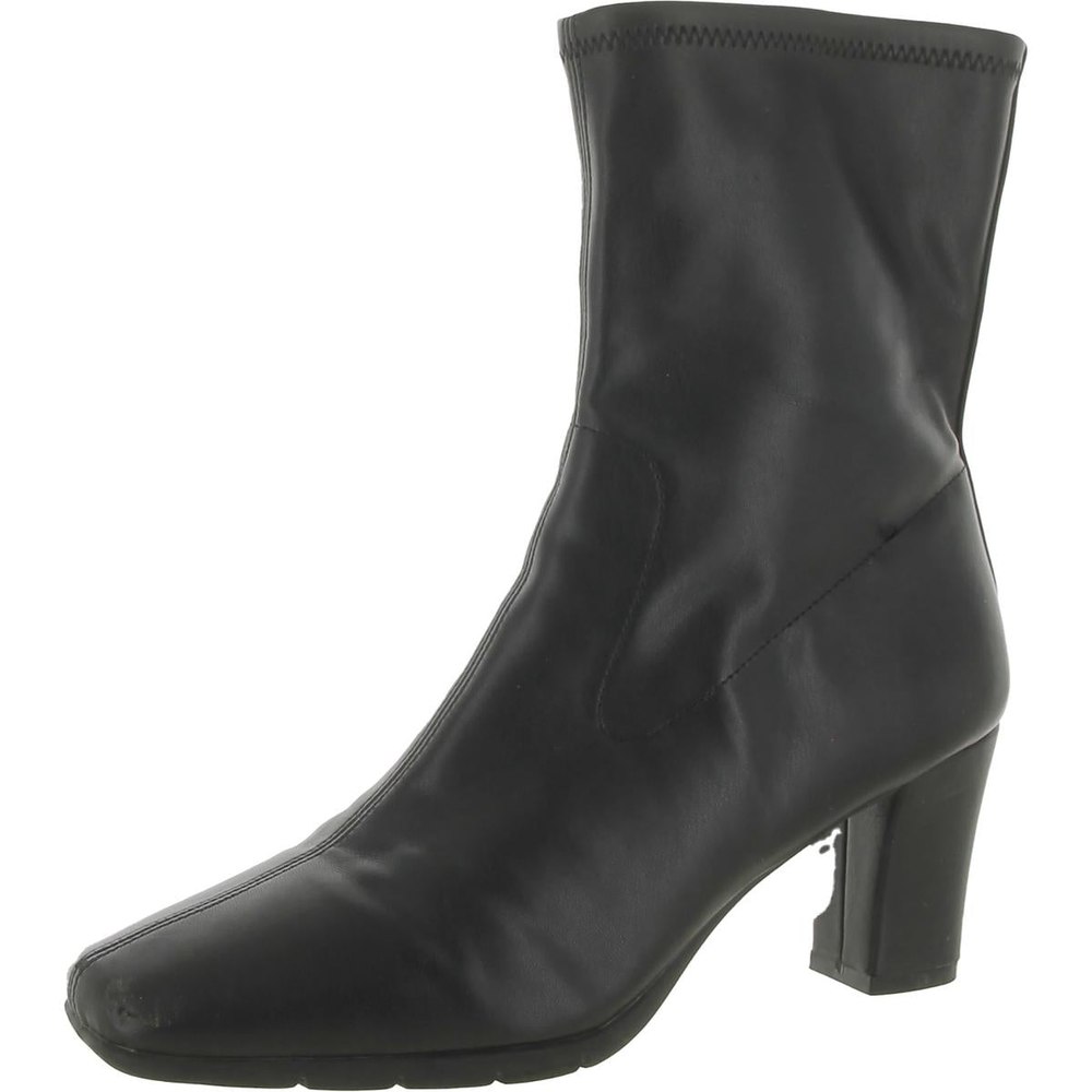 Cinnamon Faux Leather Comfort Insole Dress Boots