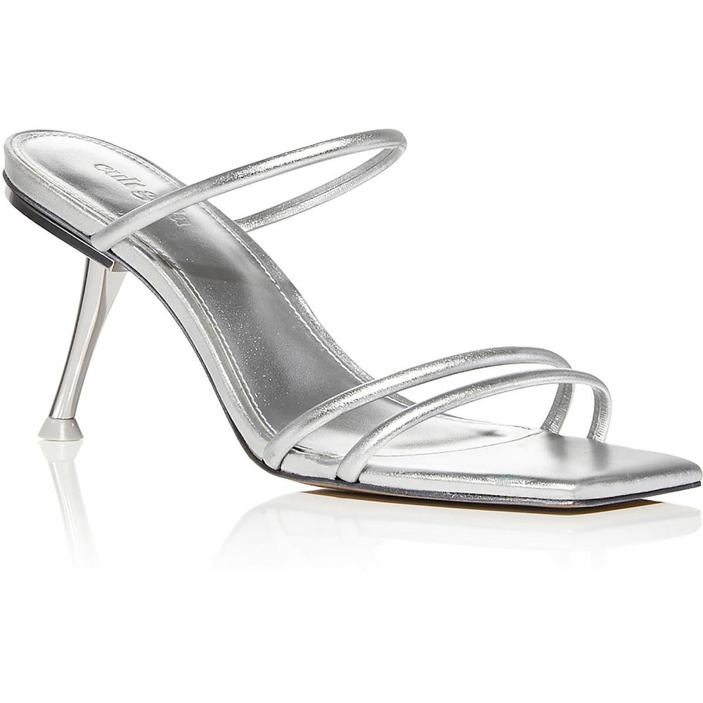 Lydia Leather Slip-On Heels