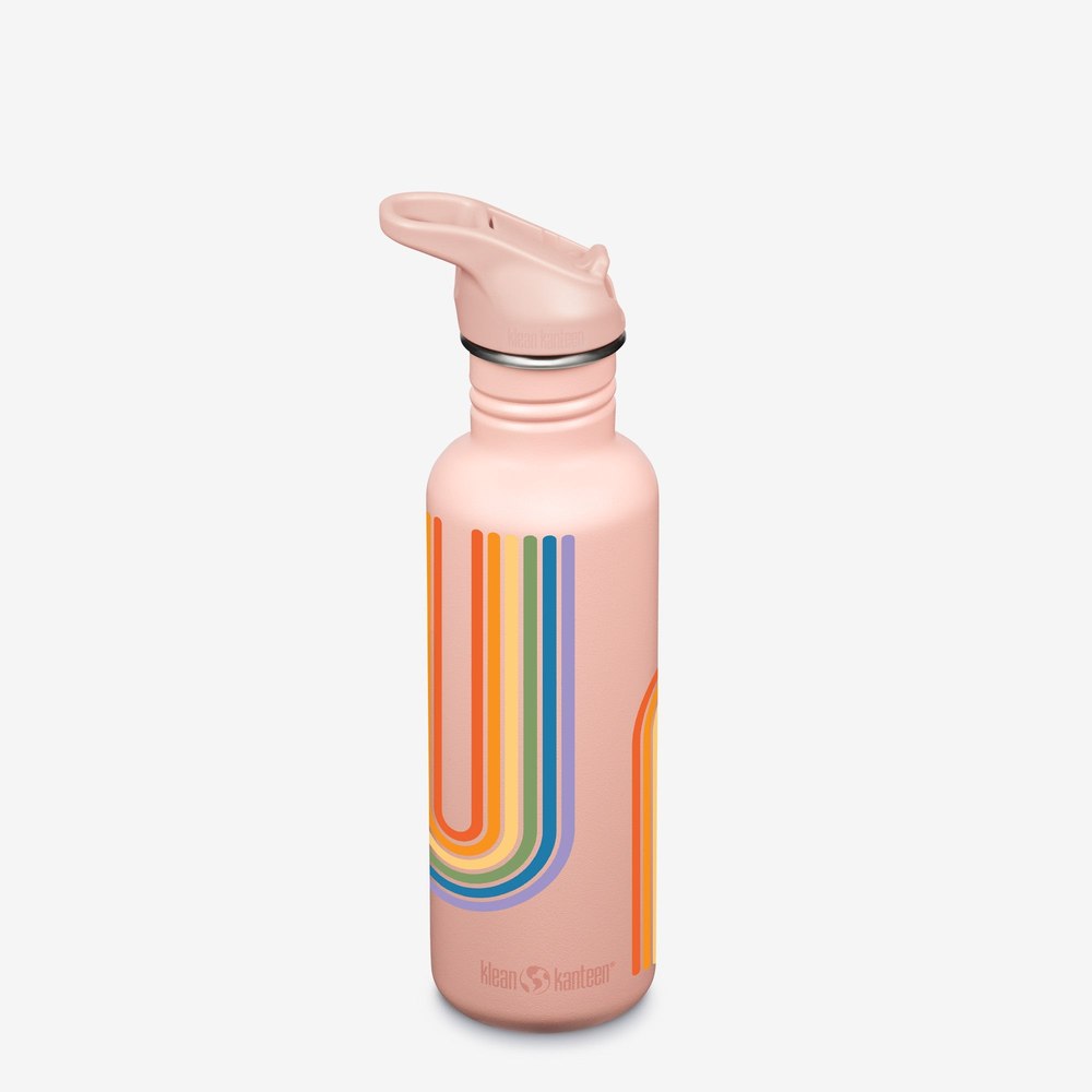 Klean Kanteen 27oz with Flip Seal Sport Cap – Rainbow Flow