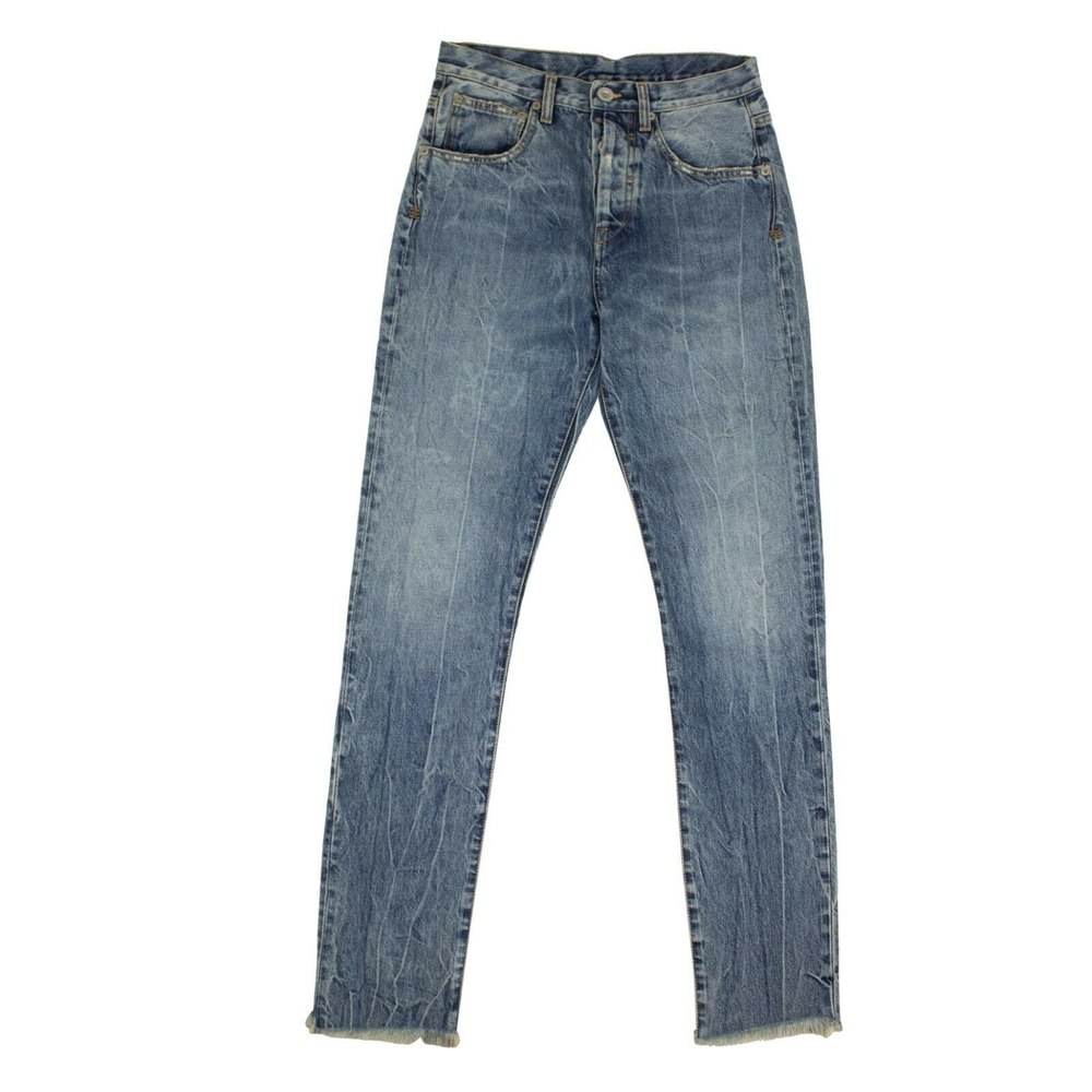 Unravel Project Moonwash Straight Leg Jean Pants – Blue