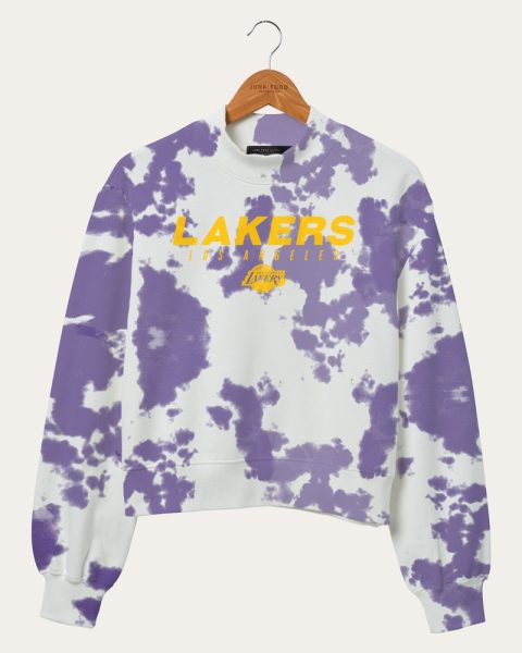 Women’s NBA Los Angeles Lakers Tie Dye Mock Neck Fleece