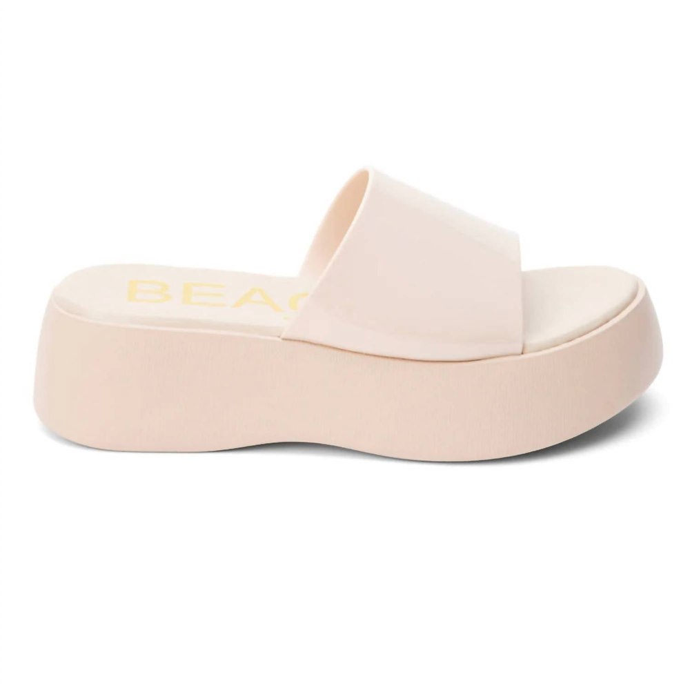 Solar Platform Sandals In Nude