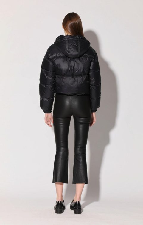 Luisa Pant, Black – Stretch Leather