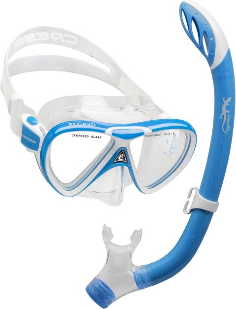 Cressi Pegaso & Iguana Swim Mask Combo – Youth – 2025