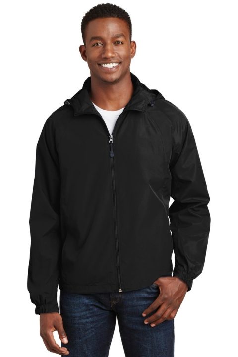Sport-Tek Men’s Hooded Raglan Jacket
