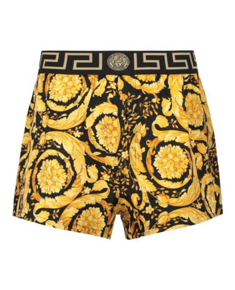 Baroque Print Pajama Shorts