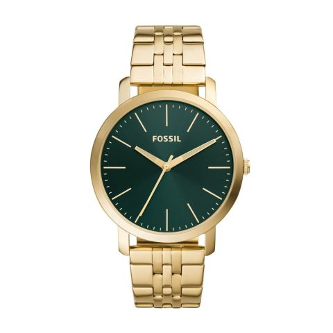 Fossil Men’s Luther Three-Hand, Gold-Tone Stainless Steel Watch
