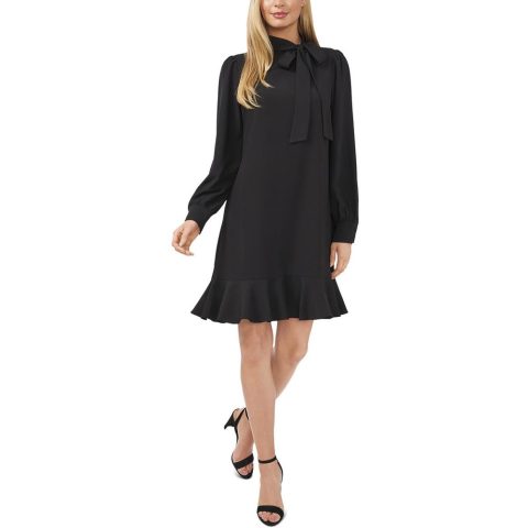 Ruffled Hem Short Mini Dress