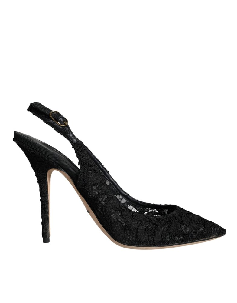 Dolce & Gabbana Taormina Lace Bellucci Slingbacks Women’s Shoes (Pre-Owned) 7808947388476