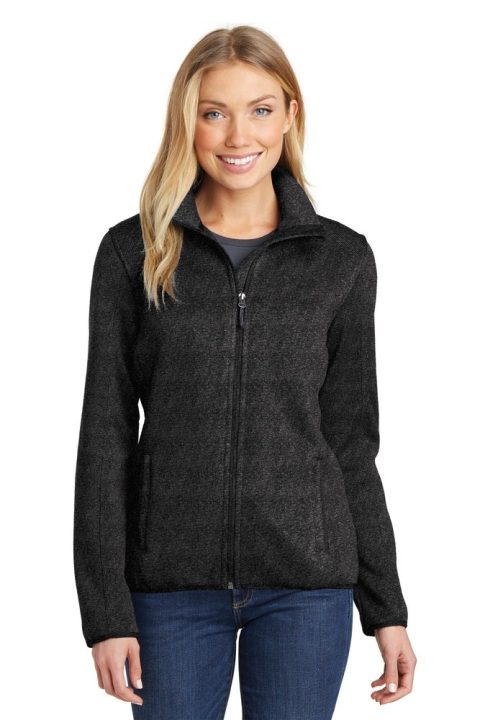 Port Authority Women’s Sweater Fleece Jacket. L232