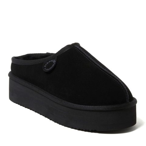 Fireside by Dearfoams Women’s Queenstown Genuine Shearling Platform Clog