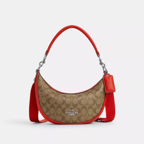 Coach Outlet Aria Shoulder Bag In Signature Canvas
