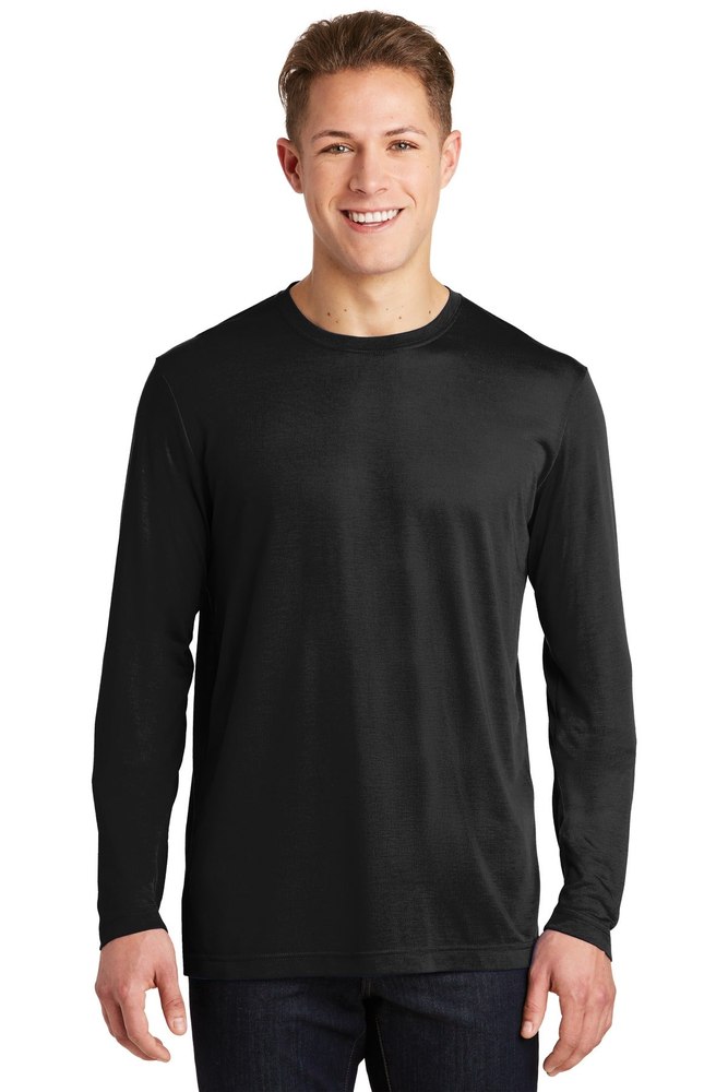 Sport-Tek Men’s Long Sleeve PosiCharge Competitor Cotton Touch Tee. ST450LS