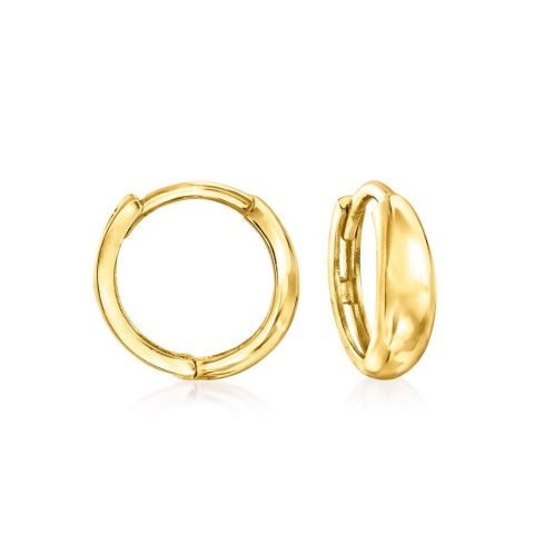 RS Pure by Ross-Simons Italian 14kt Yellow Gold Huggie Hoop Earrings