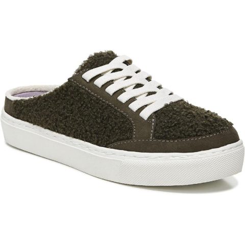Dr. Scholl’s NBD Faux Shearling or Wool Slip On Sneaker Mules