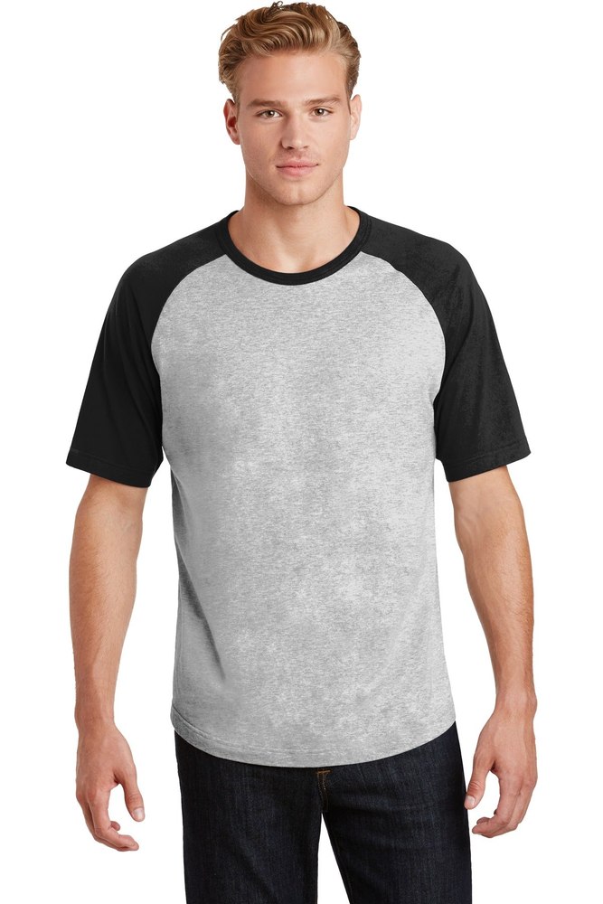 Sport-Tek Men’s Short Sleeve Colorblock Raglan Jersey