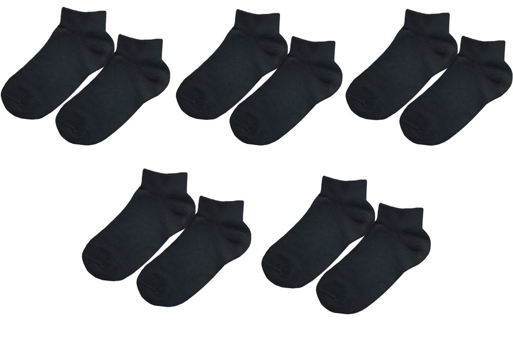 tittimitti® 98% ORGANIC COTTON Kid’s Ankle Socks (5-pack). Ages 5 Through 12.