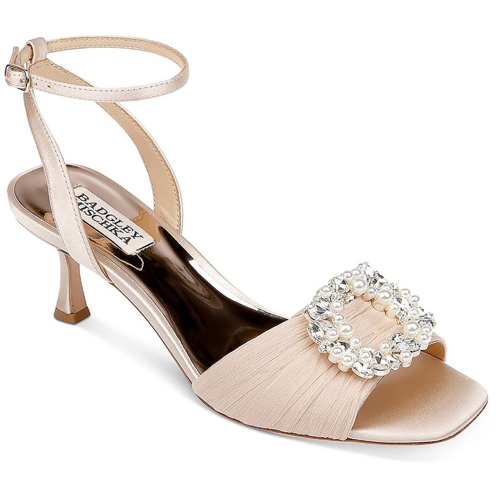 Nimah Buckle Ankle Strap Heels