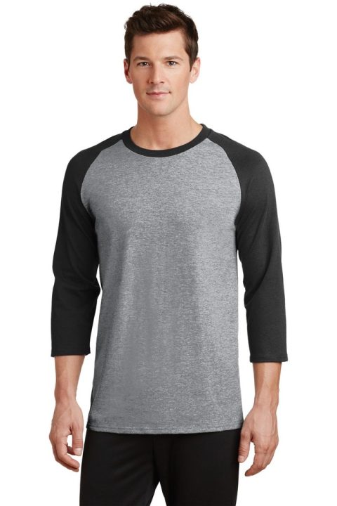 Port & Company Men’s Core Blend 3/4-Sleeve Raglan Tee