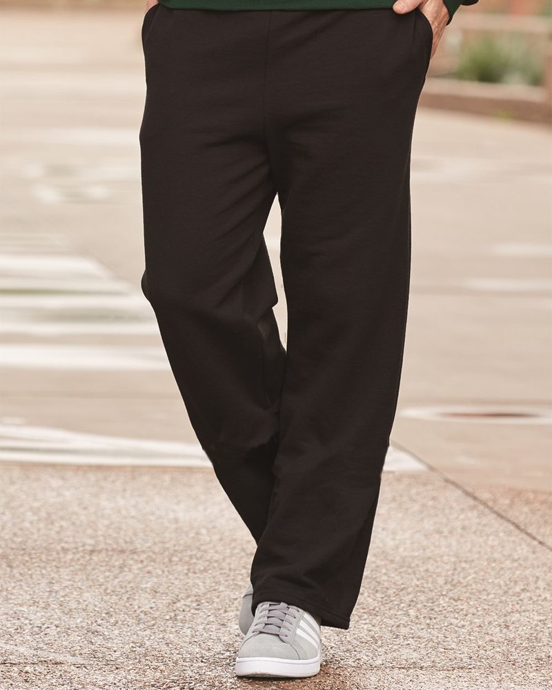JERZEES Men’s NuBlend Open Bottom Pant with Pockets 974MP