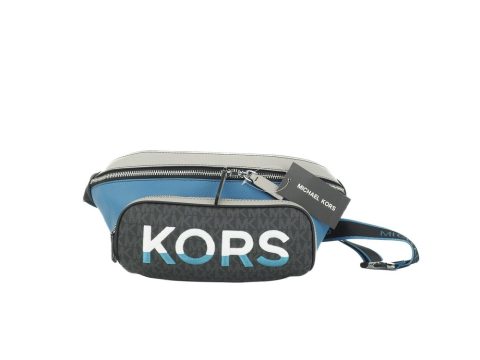 Michael Kors Cooper Large blue multi Leather Embroide Logo Utility Belt Women’s Bag