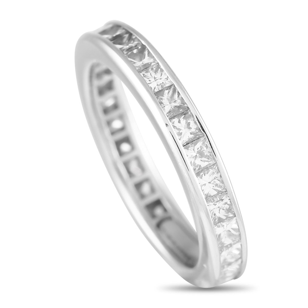 Harry Winston Platinum 1.45ct Diamond Eternity Band Ring HW03-093024